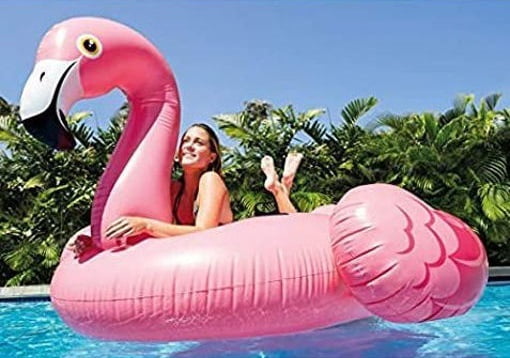 Intex Giant Mega Inflatable Flamingo Island Pool Float - 56288
