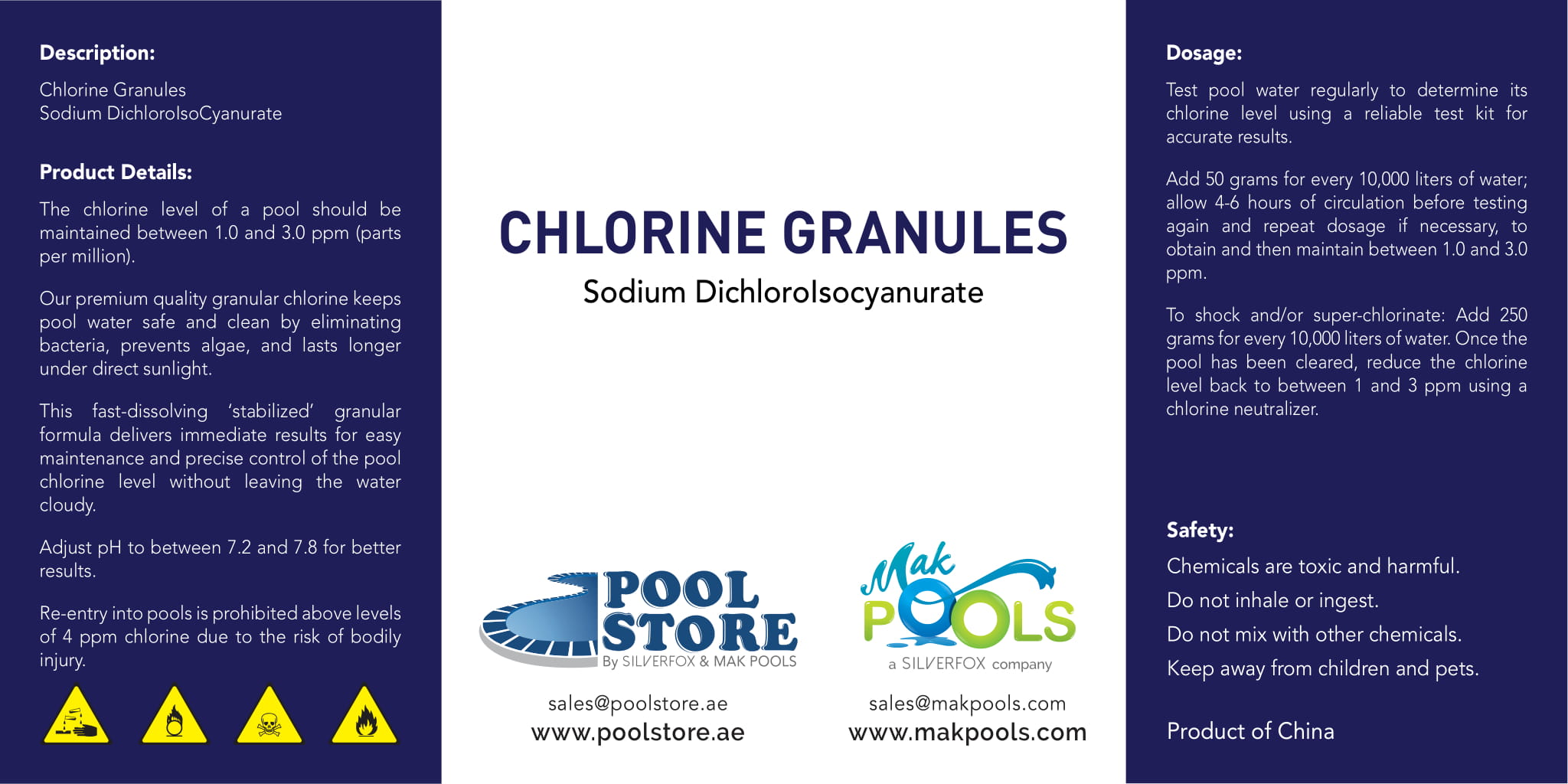 Chlorine Granules 2kgs - SDIC