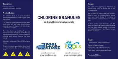 Chlorine Granules - 5kgs - SDIC Chlorine Granules - 5kgs - SDIC