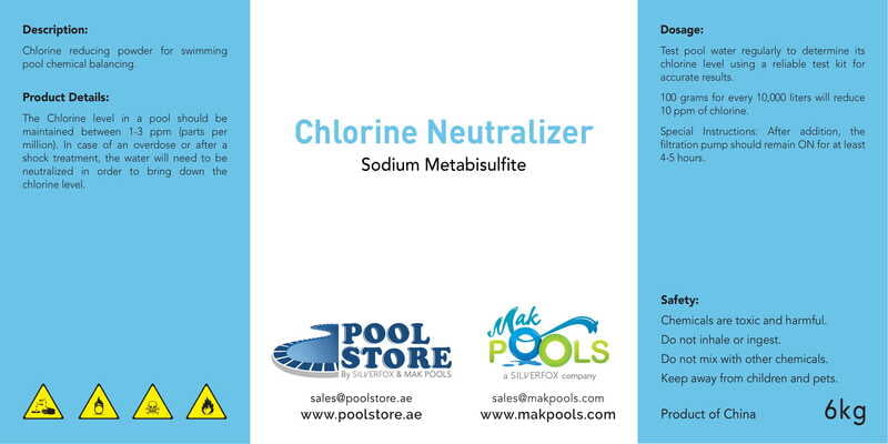 in the swim pool water chlorine neutralizer