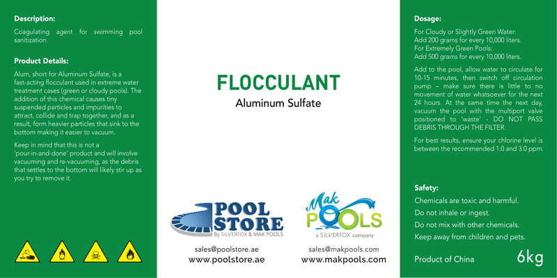 Flocculant Aluminum Sulphate 6kgs. Flocculant Aluminum Sulphate 6kgs.