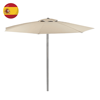 Pamela Sun Umbrella | Polyamide Stick | Blue / Khaki Fabric | 200 cm Dia | Balliu