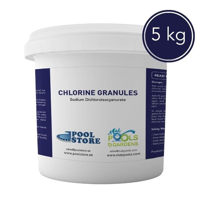 Chlorine Granules SDIC | 5 Kg Bucket | HS Code: 29336900 | Brand: Generic | Origin: China