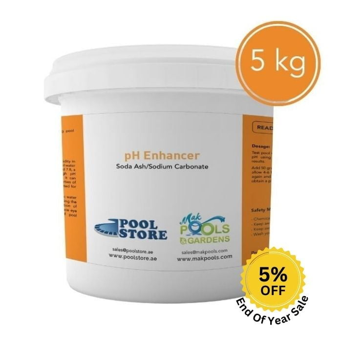 pH Enhancer | Soda Ash/Sodium Carbonate | 5 Kg Bucket pH Enhancer | Soda Ash/Sodium Carbonate | 5 Kg Bucket