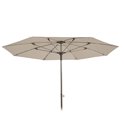Pamela Sun Umbrella | Polyamide Stick | Blue / Khaki Fabric | 200 cm Dia | Balliu