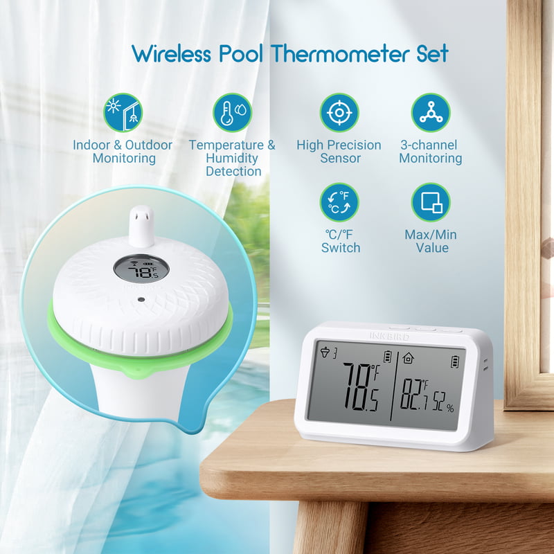 Pool Thermometer Wireless | IBS-P02R | Brand: INKBIRD