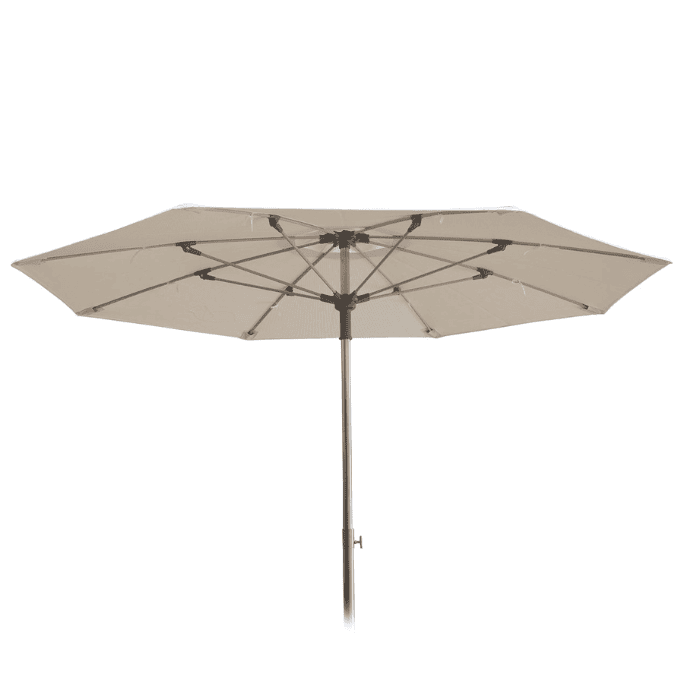 Pamela Sun Umbrella | Polyamide Stick | Khaki Fabric | 200 cm Dia | PAP-20- PA-16/00 | Balliu Pamela Sun Umbrella | Polyamide Stick | Khaki Fabric | 200 cm Dia | PAP-20- PA-16/00 | Balliu