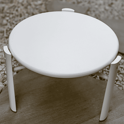 Noa Mini Table | White Texurized | NOM/BLT | Balliu