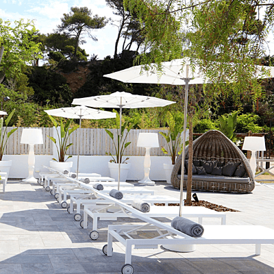 Ocean Sun Umbrella | White Fabric | 200 cm Dia | OCP-20-07/00 | Balliu