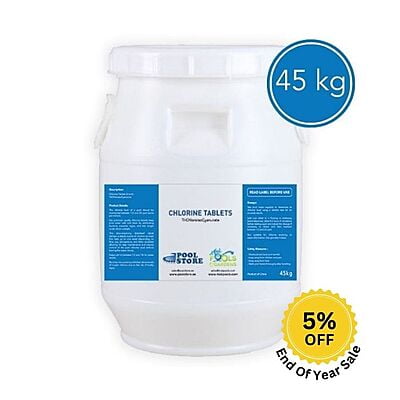 Chlorine Tablets | TCCA | 45 Kg Drum