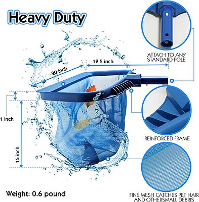 Heavy Duty Leaf Net | Blue | T55D | PRO POOL PRO