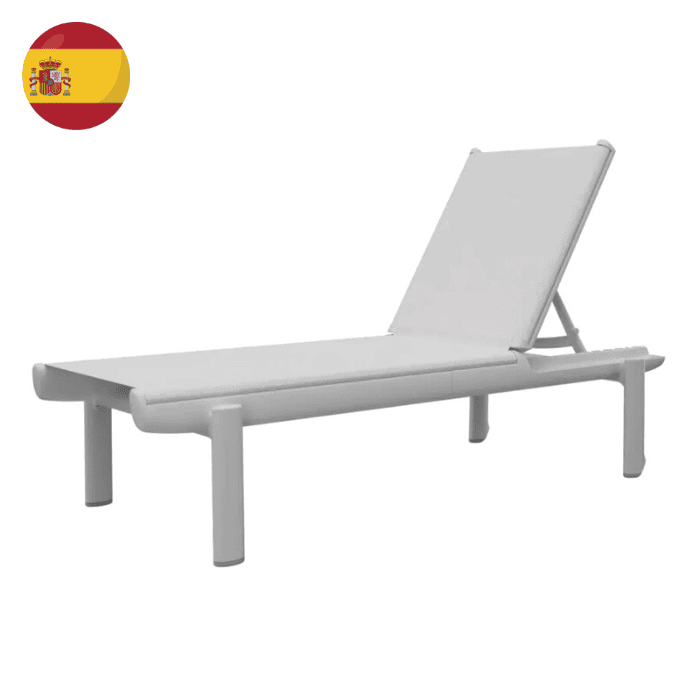 Noa Sunlounger | White Frame | White Fabric | NOT/BL-07/00 | Balliu Noa Sunlounger | White Frame | White Fabric | NOT/BL-07/00 | Balliu