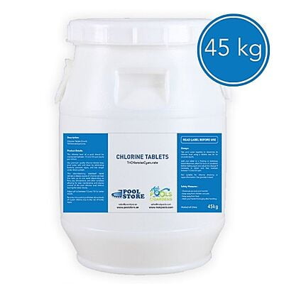 Chlorine Tablets TCCA | 45 Kg Drum | HS Code: 29336900 | Brand: Generic | Origin: China