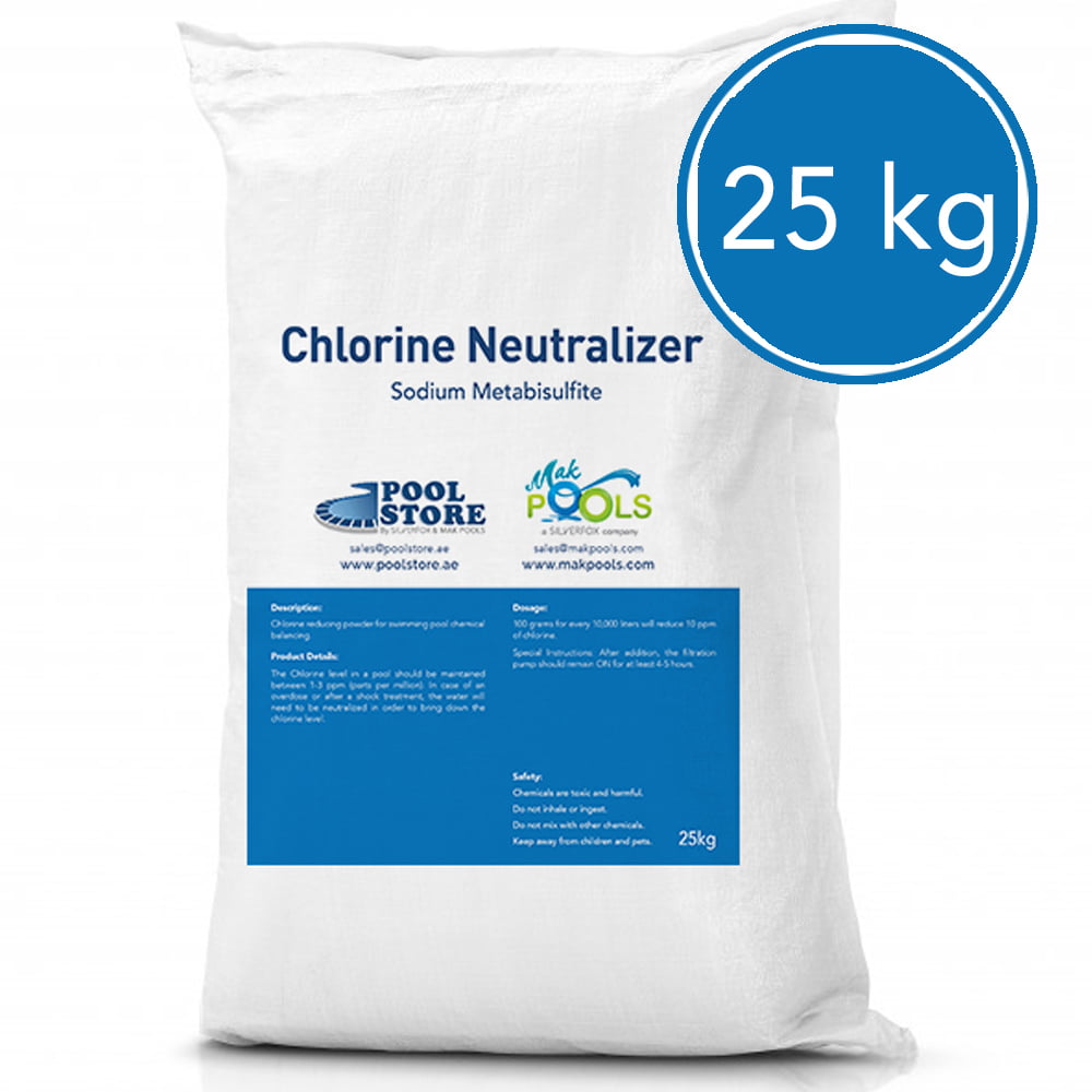 in the swim pool water chlorine neutralizer