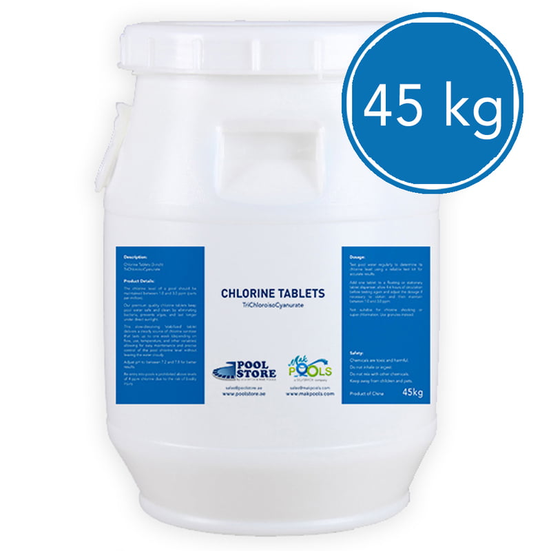 Chlorine Tablets 45kgs - TCCA Chlorine Tablets 45kgs - TCCA