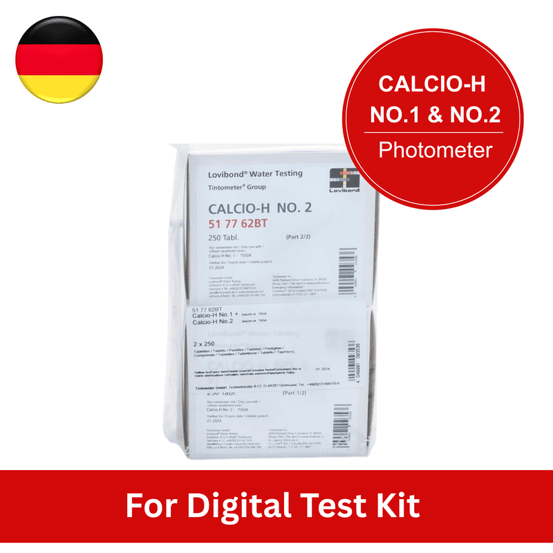 Calcio-H No.1 and No.2 Combi Pack Photometer For Calcium Hardness Testing | Digital | Set of 250 Tablets Each | 517762BT