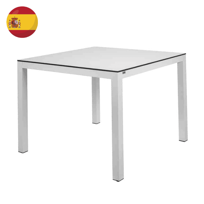 Brunei Table | White Aluminium Frame | White HPL Table Top | 130x80 cm | BRM-R13/BLTMO | Balliu Brunei Table | White Aluminium Frame | White HPL Table Top | 130x80 cm | BRM-R13/BLTMO | Balliu