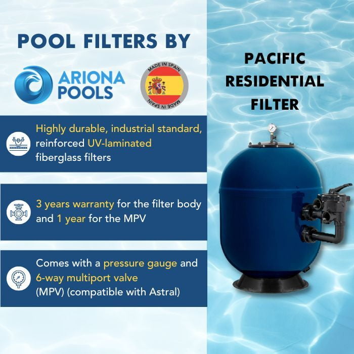 Pacific Side-Mounted Sand Filter | 510 mm | FDPA510TT01