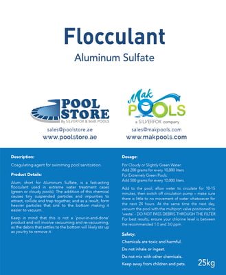 Flocculant Aluminum Sulphate 25kgs