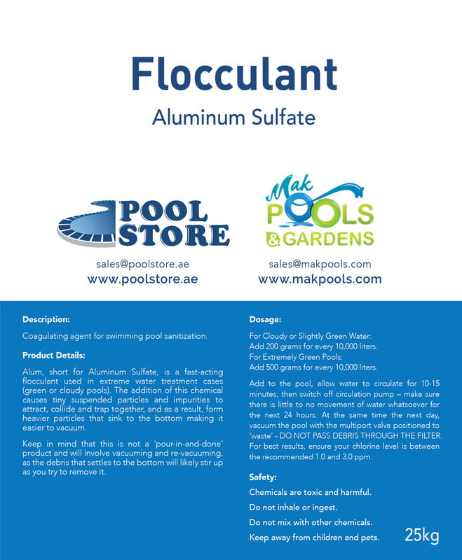 Flocculant Aluminum Sulphate | 25 Kg Bag | HS Code: 28332000 | Brand: Generic | Origin: Turkey