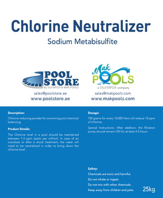 Chlorine Neutralizer 25kgs Chlorine Neutralizer 25kgs
