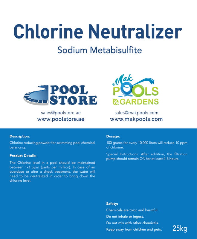 Chlorine Neutralizer | 25 Kg Bag | HS Code: 28321000 | Brand: Generic | Origin: China